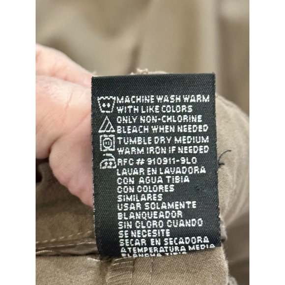 WOMEN'S DARK KHAKI FLAT FRONT STRAIGHT LEG PANTS BY GEORGE SIZE 18 - Picture 8 of 8